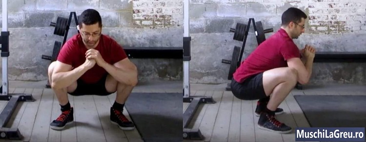 Genuflexiuni cu bara (Squat) Stretch