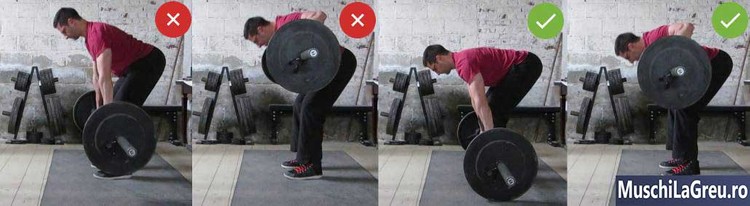 Ramat cu bara (Barbell Row) Between Reps